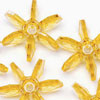 Starflake Beads - Sunburst Beads - Sun Gold - 10mm Starflake Beads - Sunburst Beads - Starburst Beads - Paddle Wheel Beads - Ferris Wheel Beads