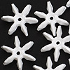 Starflake Beads - Sunburst Beads - White - 18mm Starflake Beads - Sunburst Beads - Starburst Beads - Ferris Wheel Beads - Paddlewheel Beads