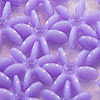 Starflake Beads - Sunburst Beads - Lilac - Sunburst Beads - Starburst Beads - Ferris Wheel Beads - Paddlewheel Beads