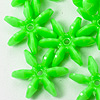 Starflake Beads - Lime - 25mm Starflake Beads - Sunburst Beads - Starburst Beads - Ferris Wheel Beads - Paddlewheel Beads