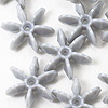 Starflake Beads - Gray - 25mm Starflake Beads - Sunburst Beads - Starburst Beads - Ferris Wheel Beads - Paddlewheel Beads