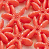 Starflake Beads - Coral - 25mm Starflake Beads - Sunburst Beads - Starburst Beads - Ferris Wheel Beads - Paddlewheel Beads