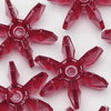 Starflake Beads - Sunburst Beads - Dk Ruby - 10mm Starflake Beads - Sunburst Beads - Starburst Beads - Paddle Wheel Beads - Ferris Wheel Beads