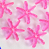 Sunburst Beads - Bright Hot Pink - 12mm Starflake Beads - Sunburst Beads - Starburst Beads - Ferris Wheel Beads - Paddlewheel Beads