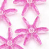 Starflake Beads - Hot Pink - 25mm Starflake Beads - Sunburst Beads - Starburst Beads - Ferris Wheel Beads - Paddlewheel Beads