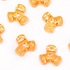 Tri Beads - Lt Orange ) - Propeller Beads - Plastic Tri Beads