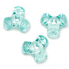 Tri Beads - Seamist (green Aqua Tr) - Plastic Tri Beads - Propeller Beads