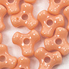 Tri Beads - Peach - Plastic Tri Beads - Propeller Beads