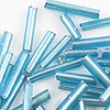 Glass Bugle Beads - Blue - Tube Beads - Cylinder Beads