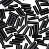 Glass Bugle Beads - Black Op - Tube Beads - Cylinder Beads