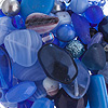 Blue Glass Beads  - Glass Bead Mix - Hues Of Blue - Small Glass Beads for Bracelets - Glass Beads for Jewelry Making