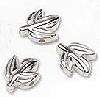 Metal Leaf Beads - Sterling Silver - Metal Leaf Beads - 