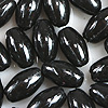 Rice Beads - Oval Beads - Black - Oat Beads - Beads for Rosary Making - Wheat Beads