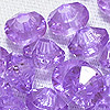 Faceted Rondelle Beads - Faceted Spacer Beads - Amethyst - Rondelle Spacer Beads