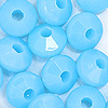 Faceted Rondelle Beads - Faceted Spacer Beads - Lt Blue (Baby Blue) - Rondelle Spacer Beads