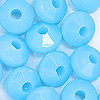 Faceted Rondelle Beads - Faceted Spacer Beads - Baby Blue (Lt Blue) - Rondelle Spacer Beads