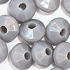 Faceted Rondelle Beads - Faceted Spacer Beads - Gray - Rondelle Spacer Beads