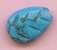 Semi Precious Stone Leaf - Turquoise - Leaf