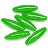 Spaghetti Beads - Green Op - Plastic Spaghetti Beads - Rice Beads