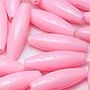 Spaghetti Beads - Pink Op - Plastic Spaghetti Beads - Rice Beads - 