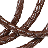 Leather Bolo Cord - Round Braided Leather Cord - Dk Brown - Bolo Leather - Leather Bolo Tie Cord - Leather Bolo Cord
