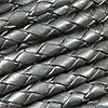 Leather Bolo Cord - Round Braided Leather Cord - Natural Gray - Bolo Leather - Leather Bolo Tie Cord - Leather Bolo Cord