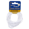 Rattail Cord - Satin Cord - White - Satin Cord - Rat Tail Cord - 