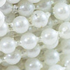 White Wired Bead Garland - Beaded Garland - Pearl Garland