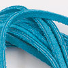 Suede Cord - Suede Lace - Turquoise - Necklace Cord - Suede String - Flat Leather String