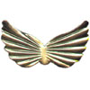 Fluted Angel Wings - Gold - Angel Parts - Metal Angel Wings