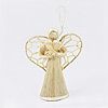 Eco Friendly Christmas Angel Decoration - Abaca Angel - Natural - Sinamay Angels - Christmas Angel Decoration - Eco Friendly Christmas Decorations