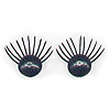 Doll Eyes with Eylashes - Plastic Doll Eyelashes - Black - Doll Eyelashes - Plastic Doll Eyelashes