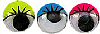 Round Wiggle Eyes with Colorful Lashes - Asst Colors - Doll Eyes - Animal Eyes