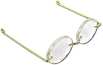 Doll Glasses Oval w/ Acrylic Lens - Clear - Doll Glasses