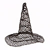 Abaca Witch Hat - Black - Halloween Decor - Dolls