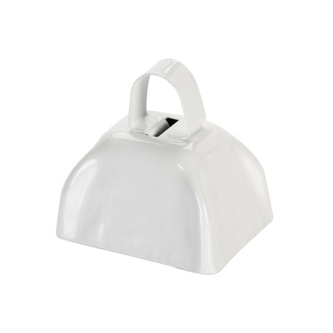 3 White Mini Cowbells (12 or 144)