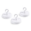 Round Magnetic Hooks - White - Craft Magnets - Business Card Magnets -