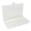 Plastic Storage Box - 21 Cavity - Clear - -