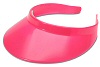 Neon Colored Plastic Sun Visors - Neon Pink - Plastic Visors