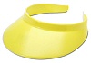 Neon Colored Plastic Sun Visors - Neon Yellow - Plastic Visors