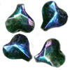 AB  Faceted Heart Beads - Black Op - AB Beads - Faceted Heart Beads