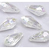 Acrylic faceted  drop beads
