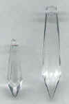 Acrylic Teardrop Pendant - Crystal (clear) - -