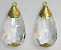 Acrylic Faceted Drops with Filigree and Loop - Crystal (clear) - 