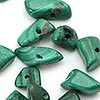 Polished Stone Chip Beads - Natural Polished Rock Chip Beads - Shades Of Emerald Green - Polished Natural Chip Beads - Polished Stone Chip Beads