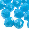 Faceted Beads - 10mm Beads - Facet Beads - Turquoise - Faceted Plastic Beads - Acrylic Faceted Beads - 10mm Faceted Beads