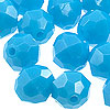 Faceted Beads - Faceted Acrylic Craft Beads - Turquoise - Fishing Beads - Acrylic Faceted Beads - Plastic Faceted Beads - Faceted Craft Beads