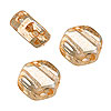 Two Hole Beads - 2 Hole Beads - Honeycomb Beads - Crystal Champagne - Two Hole Beads - 2 Hole Beads - 2 Hole Slider Beads - Double Hole Beads - Honeycomb Beads -