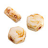 Two Hole Beads - 2 Hole Beads - Honeycomb Beads - Butter Pecan - 2 Hole Slider Beads - Double Hole Beads - 2 Hole Honeycomb Beads -