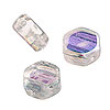 Two Hole Beads - 2 Hole Beads - Honeycomb Beads - Crystal Ab - 2 Hole Slider Beads - Double Hole Beads - 2 Hole Honeycomb Beads -